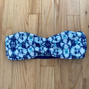 PINK strapless bralette.